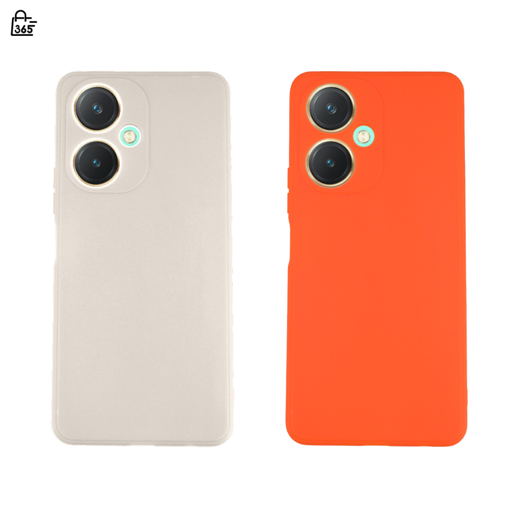 เคส สำหรับ Vivo Y27 4G เคสซิลิโคนนิ่ม สีพื้น กันกล้อง TPU บาง