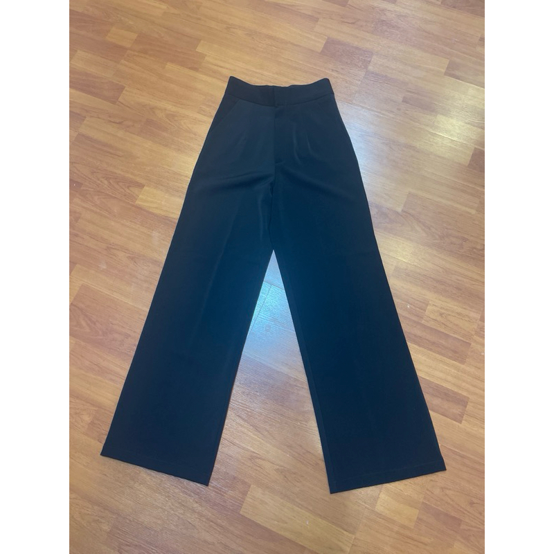 ♻️ส่งต่อ…กางเกงขายาว…ทรงกระบอกกลาง…สีดำ…SM shop…size S
