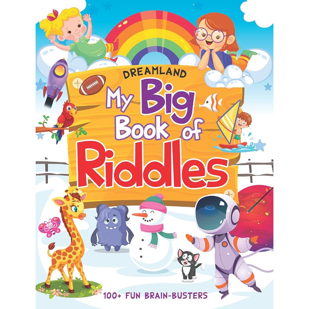 (Age5-12) My Big Book of Riddles with 100 + Fun Brain-Busters ปริศนา ปัญหาเชาน์ อะไรเอ่ย? หนังสือเด็ก