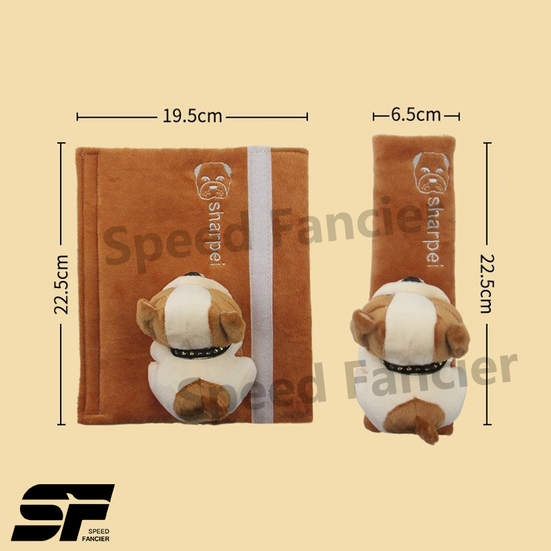 ที่หุ้มเข็มขัดนิรภัย ที่คาดเข็มขัดนิรภัย ตุ๊กตาลายน่ารักๆ สายหุ้มเบลท์ ปลอกหุ้มเข็มขัดนิรภัย ลายการ์ตูนน่ารักๆ - รูปที่ 4