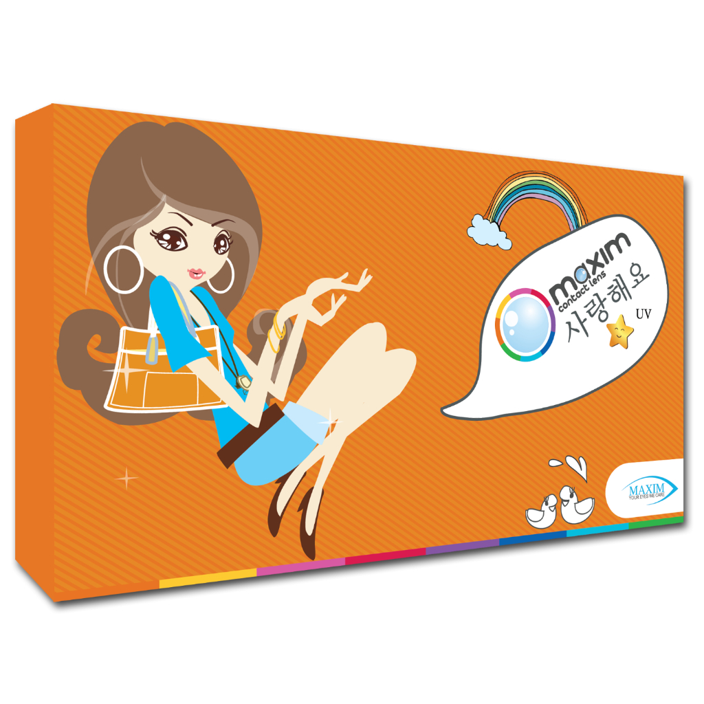 🔥ลดพิเศษ.. 🔥 Maxim Colors คอนแทคเลนส์สี Choco Brown/Moon Grey/Baby Blue ตาโต รายเดือน 00 ถึง -9.00