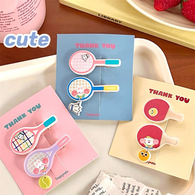 Cute 267 กิ๊บติดผม กิ๊บหนีบผมกีฬาน่ารัก 2 ชิ้น/แพ็ค