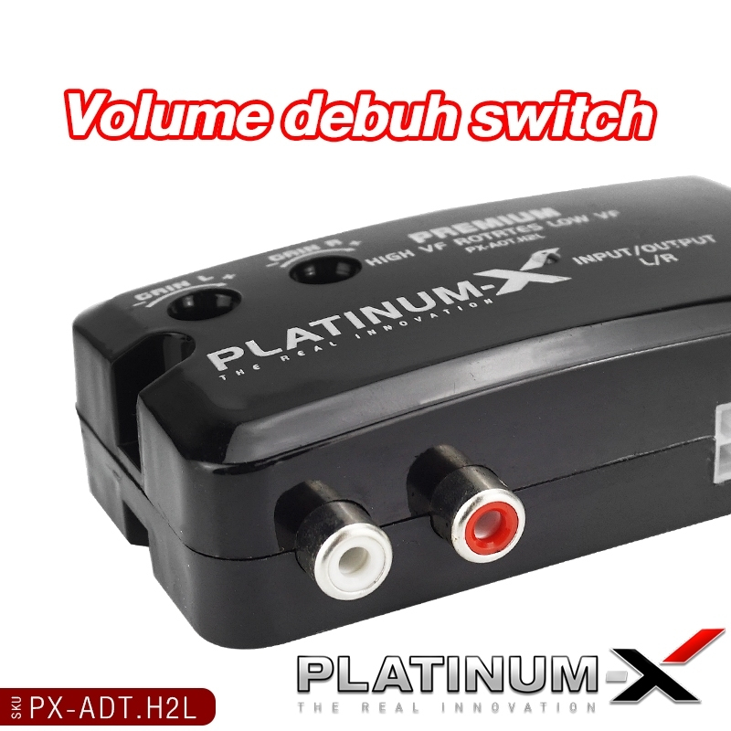 PLATINUM-X  ตัวแปลงสัญญาณเสียง HI TO LOW PX-ADT.H2L หลังวิทยุเดิมให้เป็นหัว AUX RCA แปลงสัญญาณ