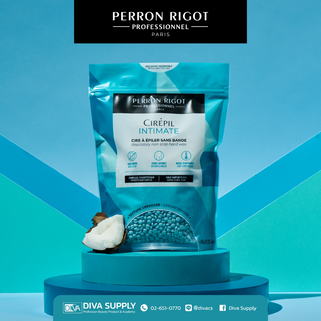 Perron Ringot Intimate 4 for Bikini .ฮาร์ดแว๊กเนื้อครีมสีฟ้า กำจัดขนในส่วนจุดซ่อนเล้น รักแร้ บิกินี่ สูตรพิเศษเฉพาะจุด