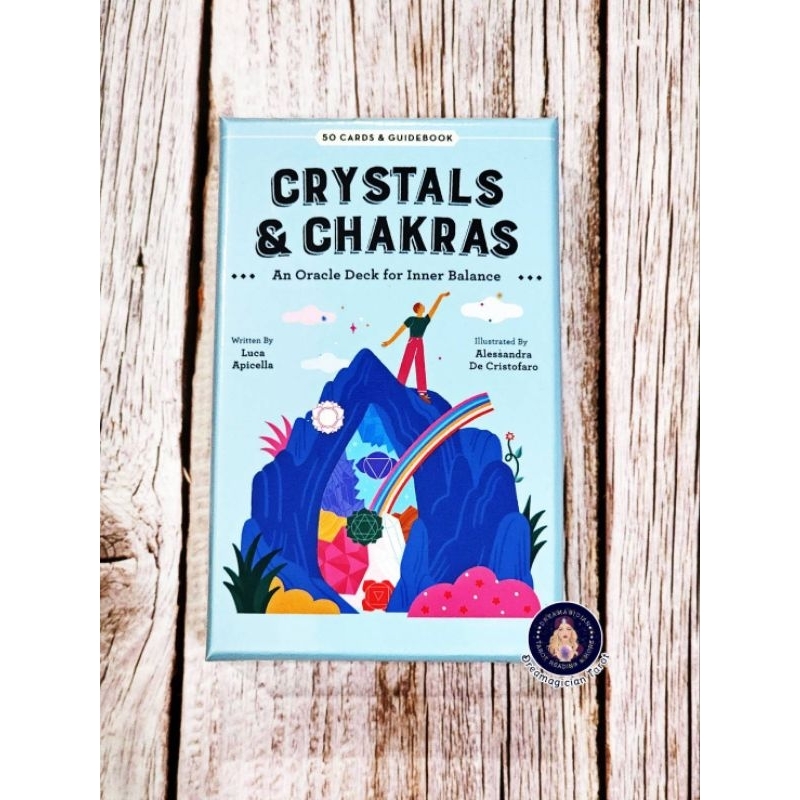Crystals & Chakras An Oracle deck for Inner Balance ไพ่ออราเคิลแท้ลดราคา ไพ่ออราเคิล Oracle Deck