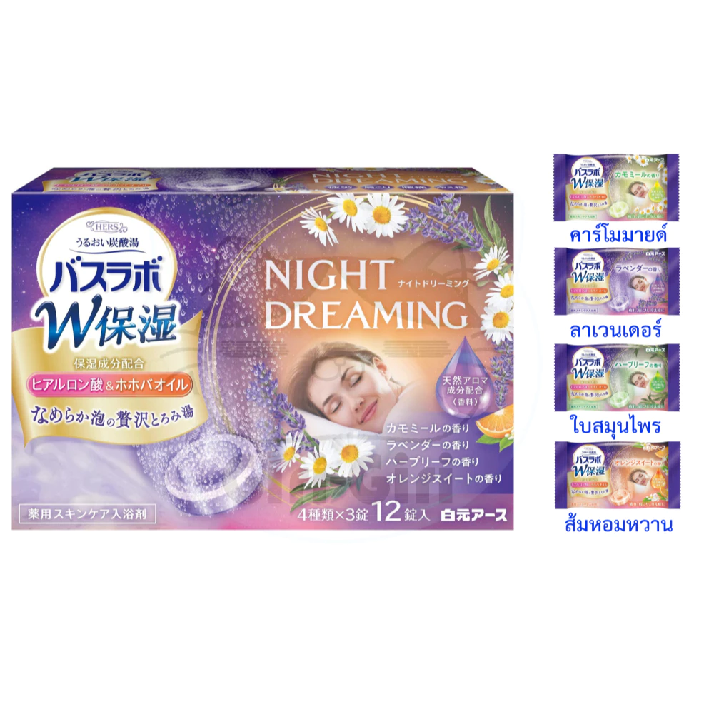เซตยกกล่อง ออนเซนญี่ปุ่น สปา น้ำแร่ญี่ปุ่น สูตรสกินแคร์ผิวชุ่มชื่นผงน้ำแร่ HERS Bath Laboชนิดเม็ดฟู่ thumbnail 3