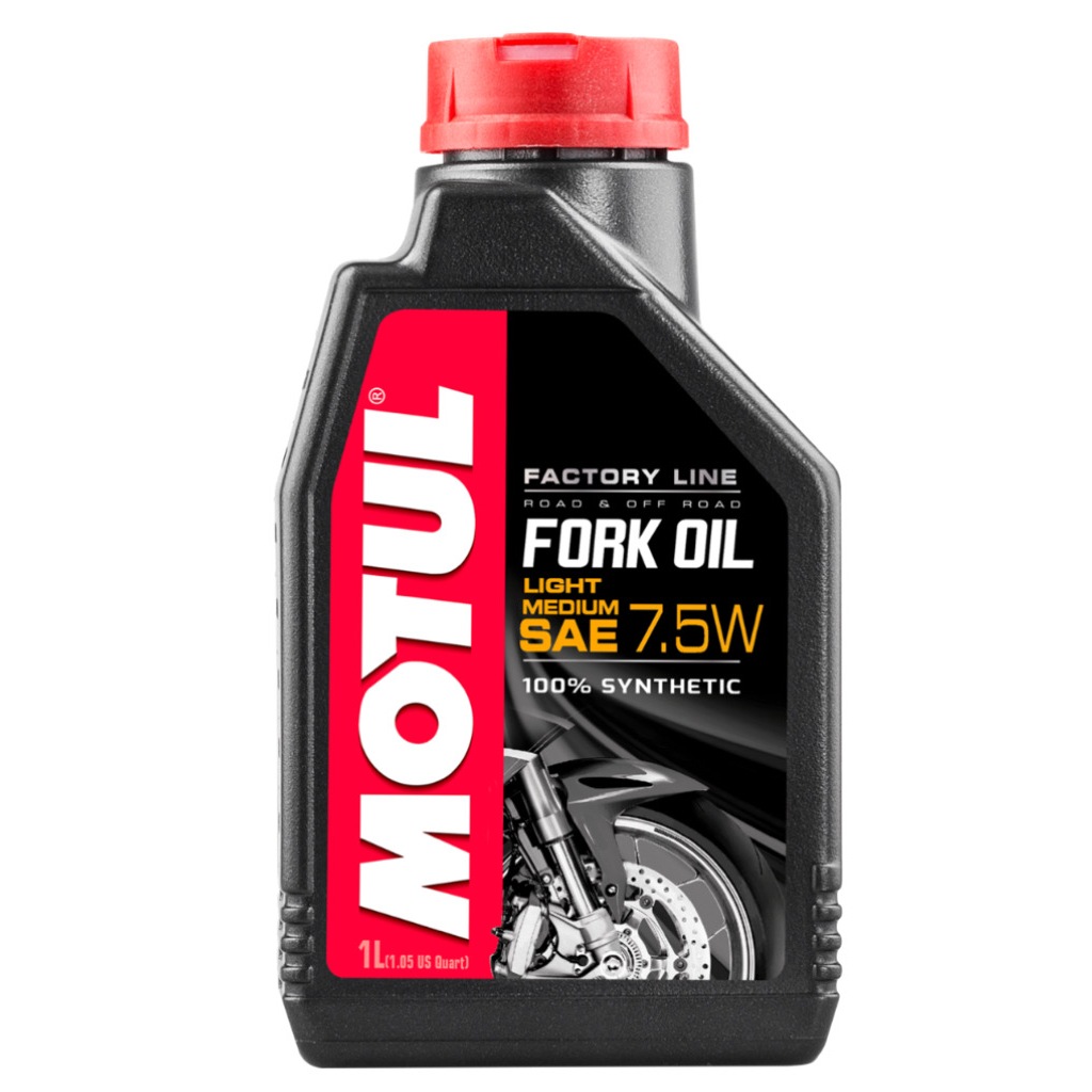 ของแท้ น้ำมันโช้คอัพ โมตุล 1 ลิตร MOTUL FORK OIL FACTORY LINE LIGHT/MEDIUM 7.5W