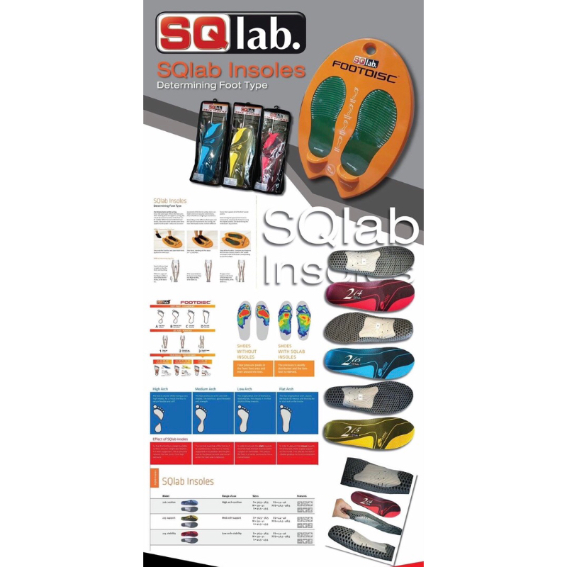 แผ่นรองเท้า SQ LAB INSOLE สําหรับปั่นจักรยานหรือวิ่ง