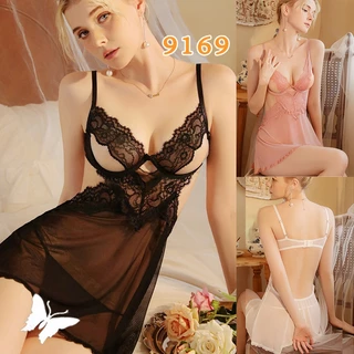 SexyNight 💞💞 ตาข่าย ชุดนอนเซ็กซี่ ชุดนอนไม่ได้นอน ผ้าซีทรู เมตร ดูผ่าน สีดำ พร้อมส่งจากไทย（透视短裙）
