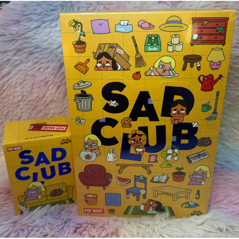 กล่องสุ่มลุ้นซีเคร็ท ยก Box [ของแท้ / พร้อมส่ง] Pop mart - Cry Baby Sad Club