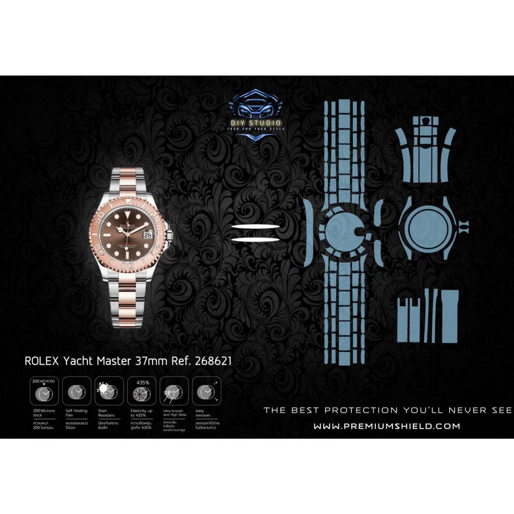 ฟิล์มใสกันรอยนาฬิกา รุ่น Yacht Master 37MM Ref.268621