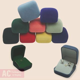 กล่องกำมะหยี่เก็บจี้ ใส่ต่างหู สร้อยคอเครื่องประดับอันเล็กต่…