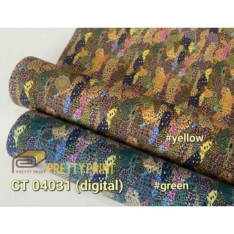 คอตต้อน100%พิมพ์ลาย (Digital) CT 04031 (ขายเป็นหลา)