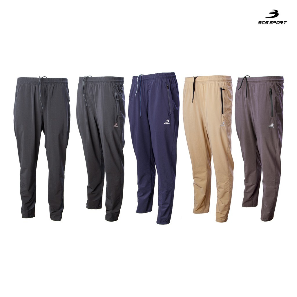 Bcs sport กางเกงวอร์ม BCS COMFORT STRETCH TRACKSUIT รหัส SF690 กางเกงลำลอง ขายาว ผ้าไมโคร สแปนเด็กซ์ มี 4 สี ขนาด S-4L