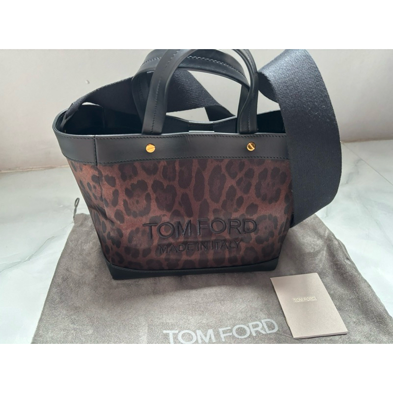 Tomford Alix Bag (Tiger Pain and Tomford Logo) with Shoulder Strap