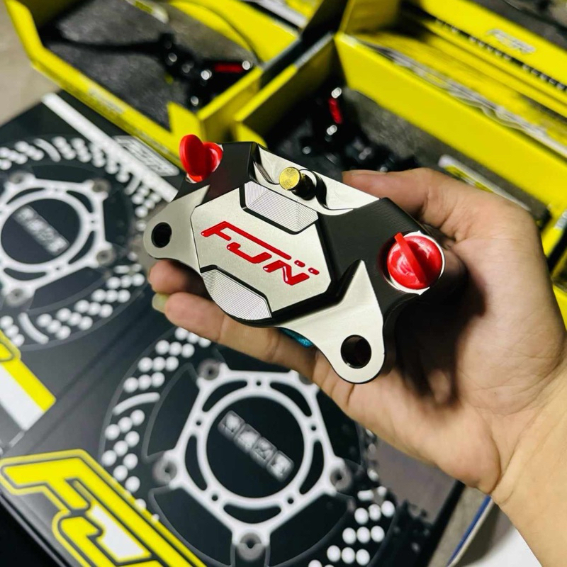 ปั๊มด้วง สีไทเทเนียม FJN ปั้มด้วงรุ่น ST1 ปั๊มล่าง เวฟ110i / โซนิค / เทน่า