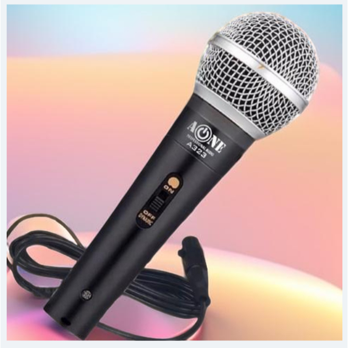 ไมค์โครโฟน พร้อมสาย PROFESSIONAL DYNAMIC MICROPHONE รุ่น A232 สายยาว 3 เมตร มีสวิทปิด เปิดในตัว ให้เสียงสมจริง