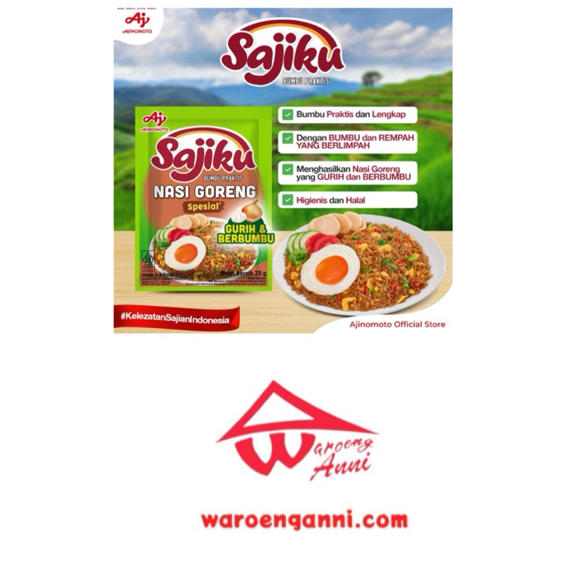 Indonesia Sajiku Bumbu Nasi Goreng Special / Sajiku Fried Rice Special Flavor 20 gram