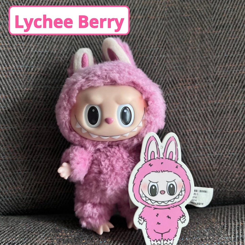 🔥จัดส่งจากกรุงเทพ24ชั่วโมงจัดดส่ง 🔥Popmart ของแท้ ฟิกเกอร์（Lychee Berry）Labubu Heart Macaron Series 