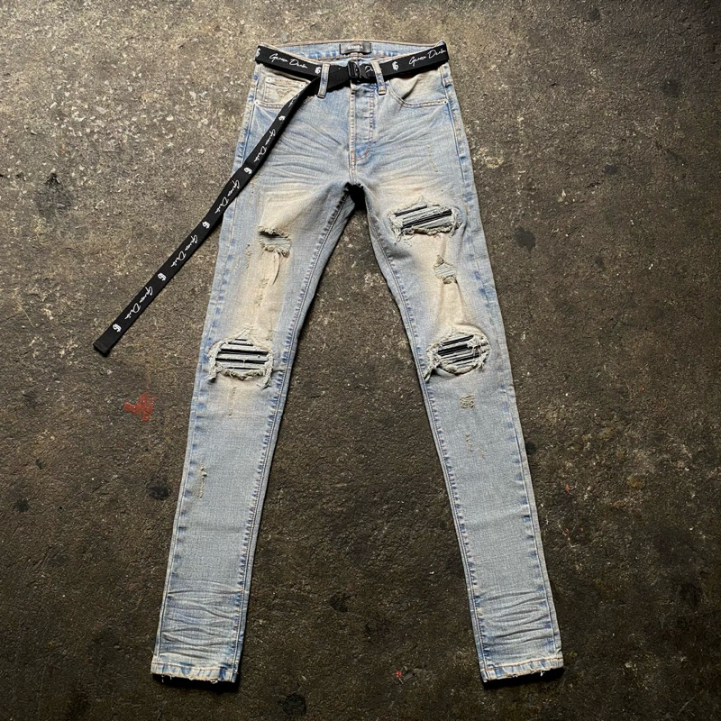 Genoa AMX denim กางเกงยีนส์ แถมฟรีเข็มขัดแบรนด์