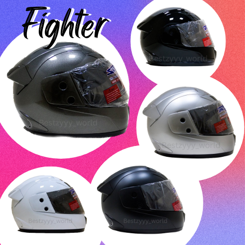 หมวกกันน็อกเต็มใบ หุ้มคาง SPACECROWN รุ่น Fighter หรือ หน้าหมวกสำรอง