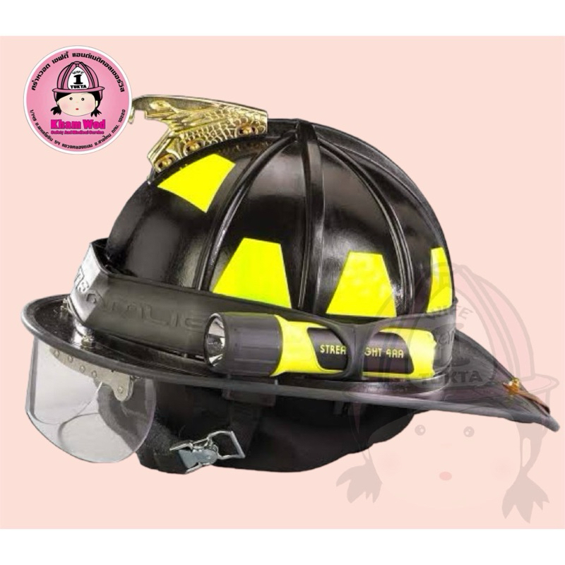 💖คร่ำหวอดเซฟตี้ ยางรัดหมวกดับเพลิง กู้ภัย กู้ชีพ Streamlight Rubber Band