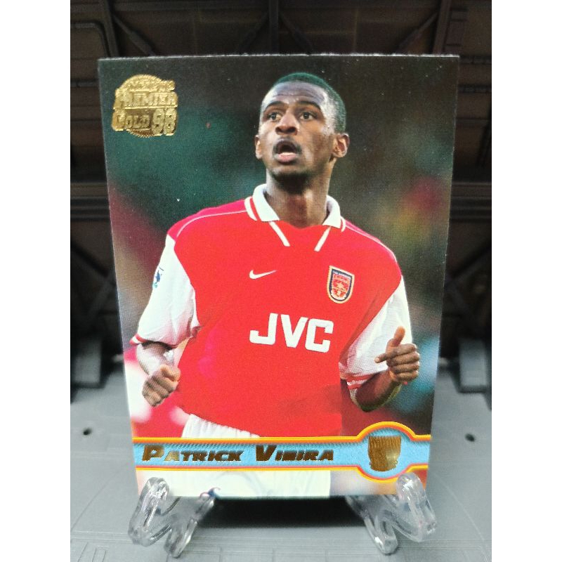 PATRICK VIEIRA 1998 Merlin Premier Gold Arsenal Soccer Card #1
