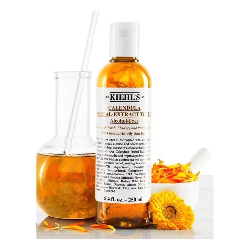 Kiehl's Calendula Herbal Extract Alcohol Free Toner โทนเนอร์เหมาะสำหรับผิวมั 125ml, 250ML,500ML
