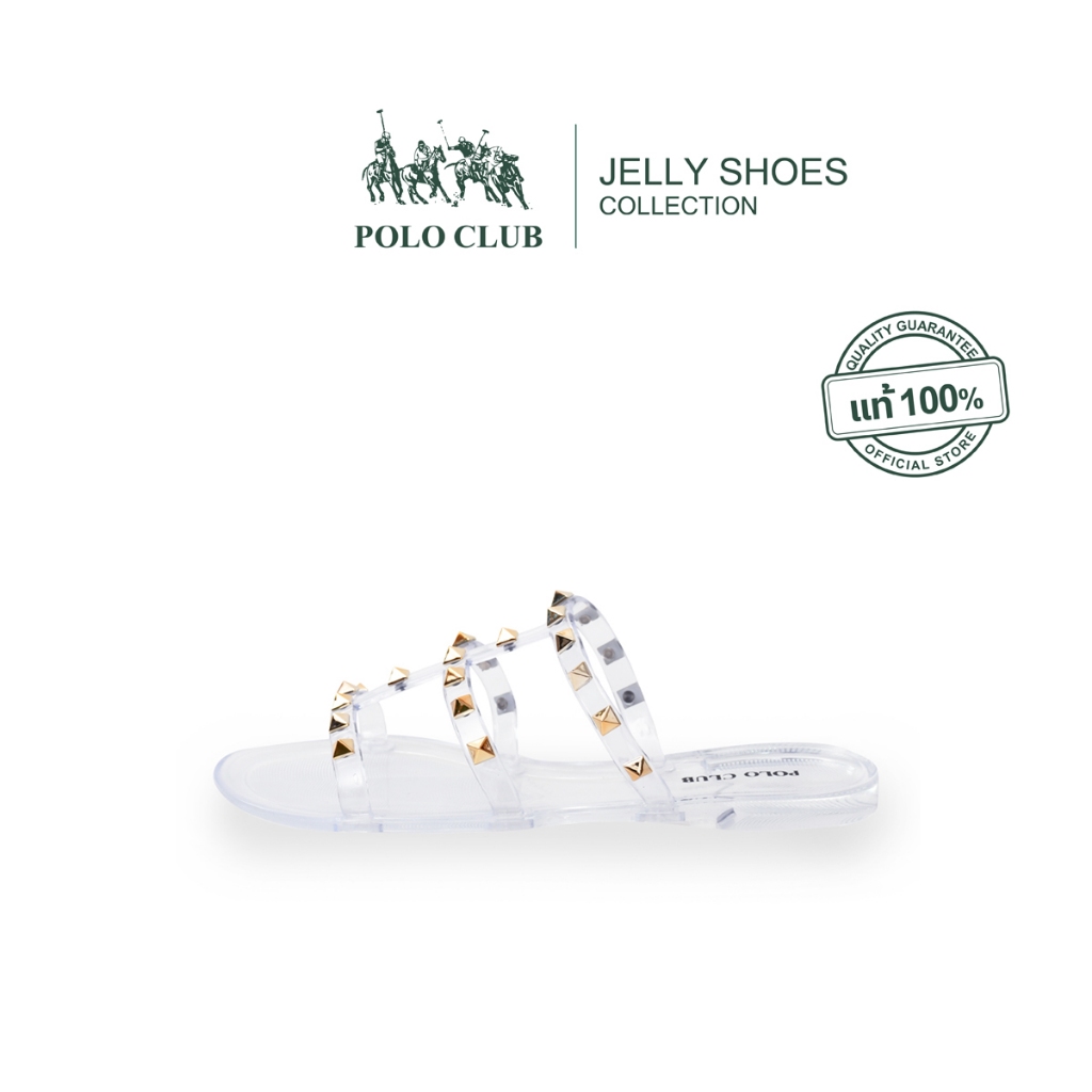 POLO CLUB รองเท้ายาง รุ่น P2769 สีเงิน | รองเท้าแตะผู้หญิง