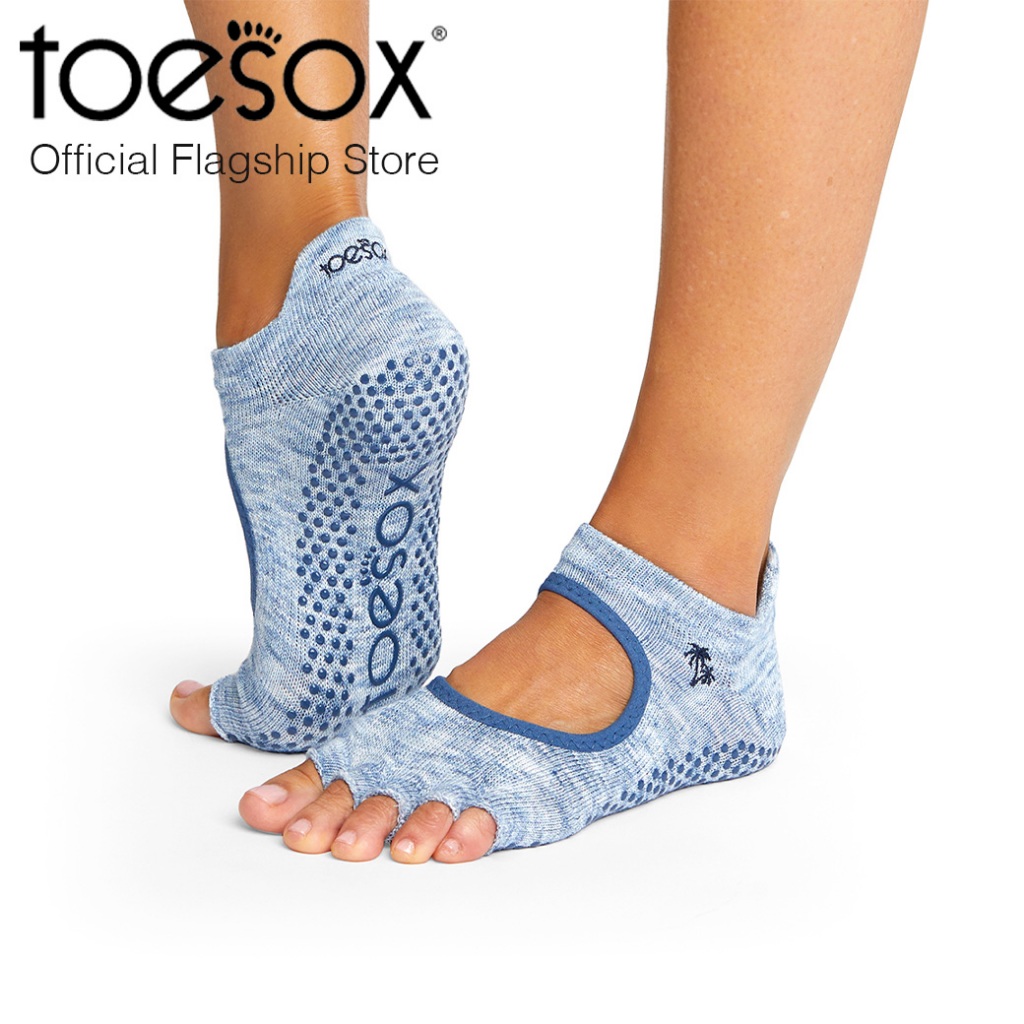 New Spring 2024 ToeSox Grip Half Toe Bellarina โทซอคส์ ถุงเท้ากันลื่น เปิดนิ้วเท้า พิลาทิส บาร์ โยคะ และเต้น