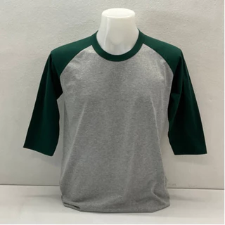 เสื้อสโลปแขนสามส่วนแนววินเทจผ้าท้อปดรายแขนสลับสีทูโทนมีหลายไซร์ใส่ใด้ทั้งชายหญิง