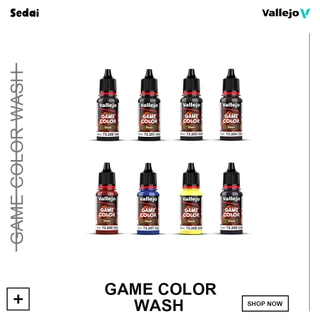 [ ส่งฟรี 🔥 ] วาเลโฮ สีเพ้นท์โมเดลสูตรน้ำ Vallejo Game Color 18ML ( Wash ) สีเพ้นท์โมเดล