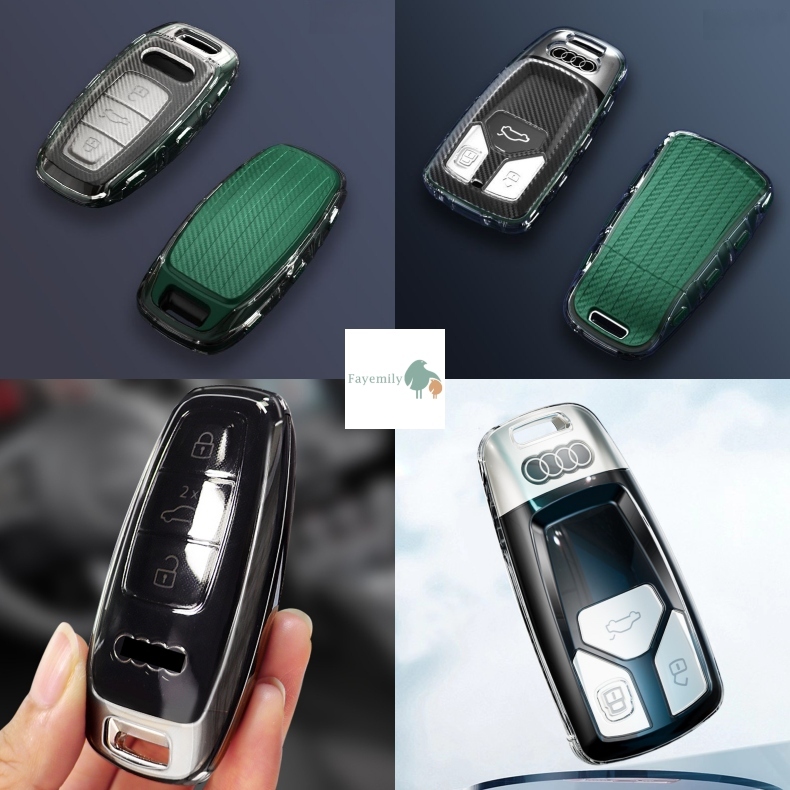 *สินค้าพร้อมส่ง* เคสกุญแจรถยนต์ Audi Car Key Case TPU เคสกุญแจรีโมทรถยนต์ เคสกุญแจรถอาวดี้ ออดี้ เคสกุญแจรถ อาวดี้