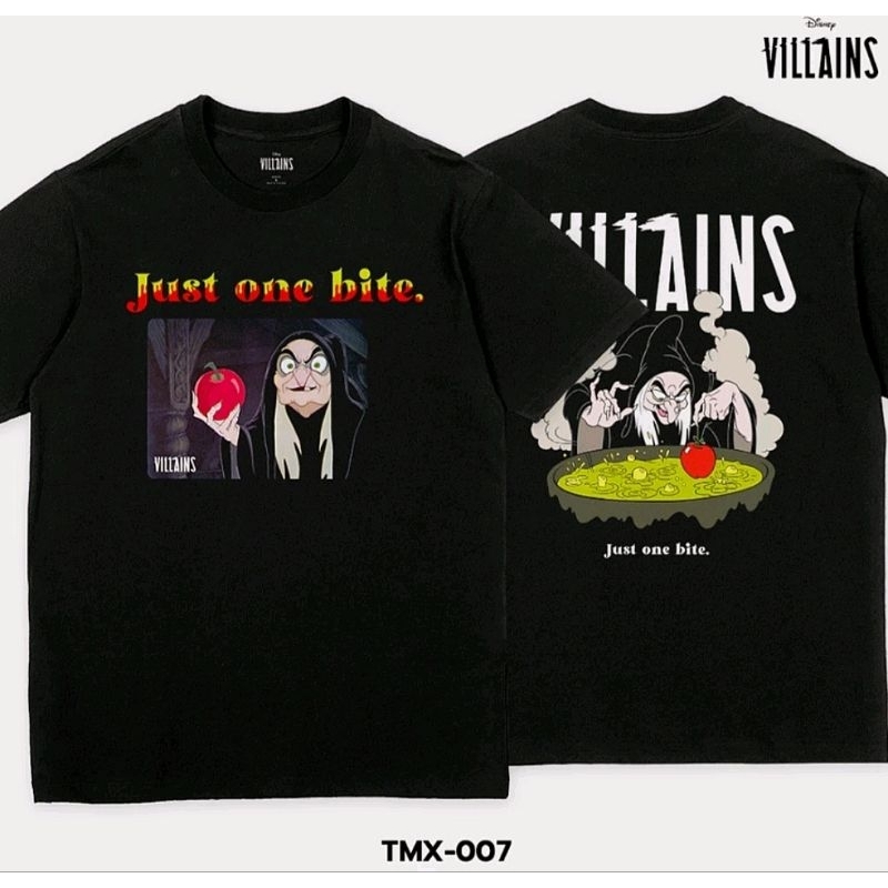 เสื้อDisney ลาย Evil Queen ( Villains ) ลิขสิทธิ์แท้ สีดำ (TMX-007)