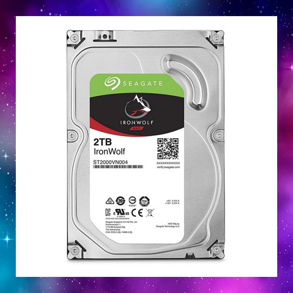 2 TB 3.5" HDD (ฮาร์ดดิสก์ 3.5") SEAGATE IRONWOLF - 5900RPM SATA3 (ST2000VN004) ผลเทสตามภาพ ใช้งานปกต