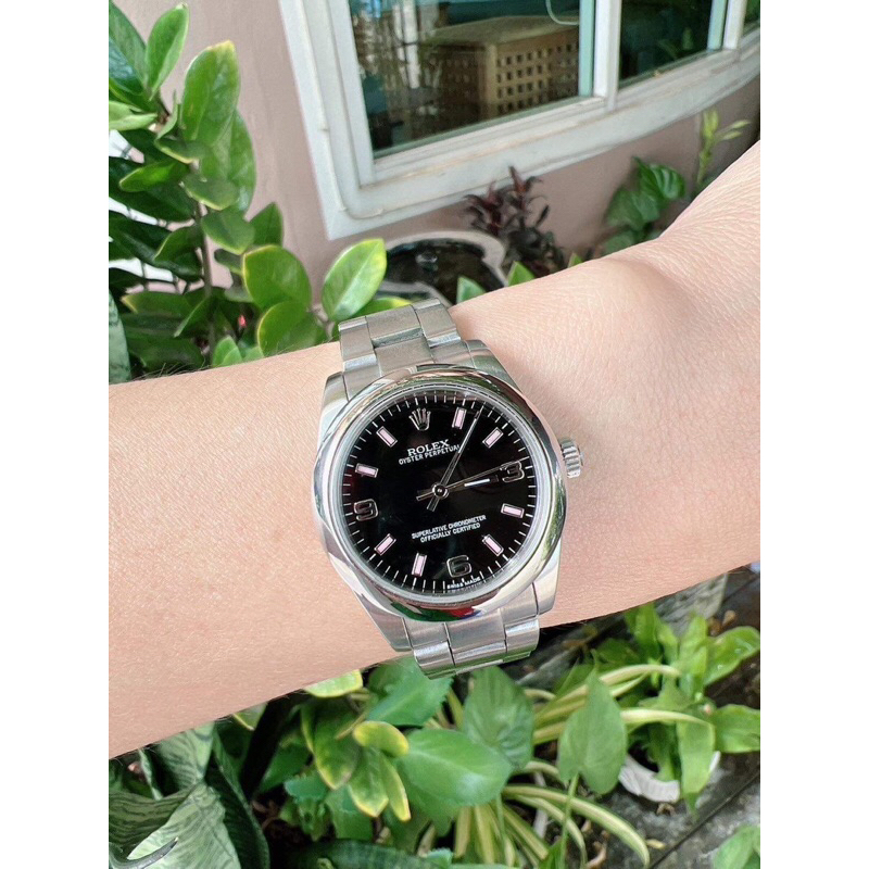 Used Rolex Oyster Perpetual Size 31 MM 2015  ขีดชมพูหายาก สภาพสวย