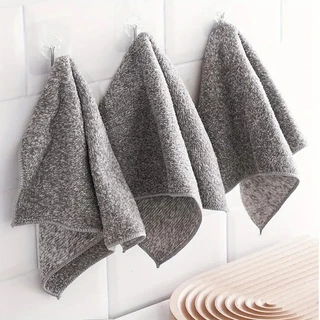 【VINIMALL คุณภาพดี】C78 ผ้าขี้ริ้ว เช็ดจาน เช็ดมือ ขนาด 29*29 CM สินค้าขายดี DD