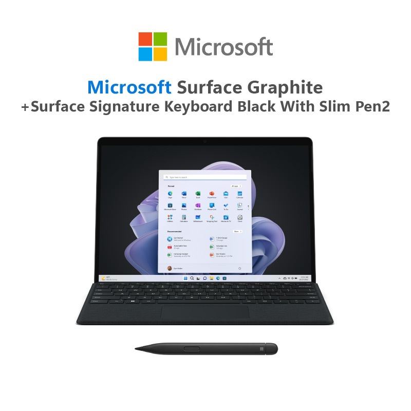 [Laptop] Microsoft Surface Pro 9 i7/16/512 Graphite + Surface Signature Keyboard With Pen