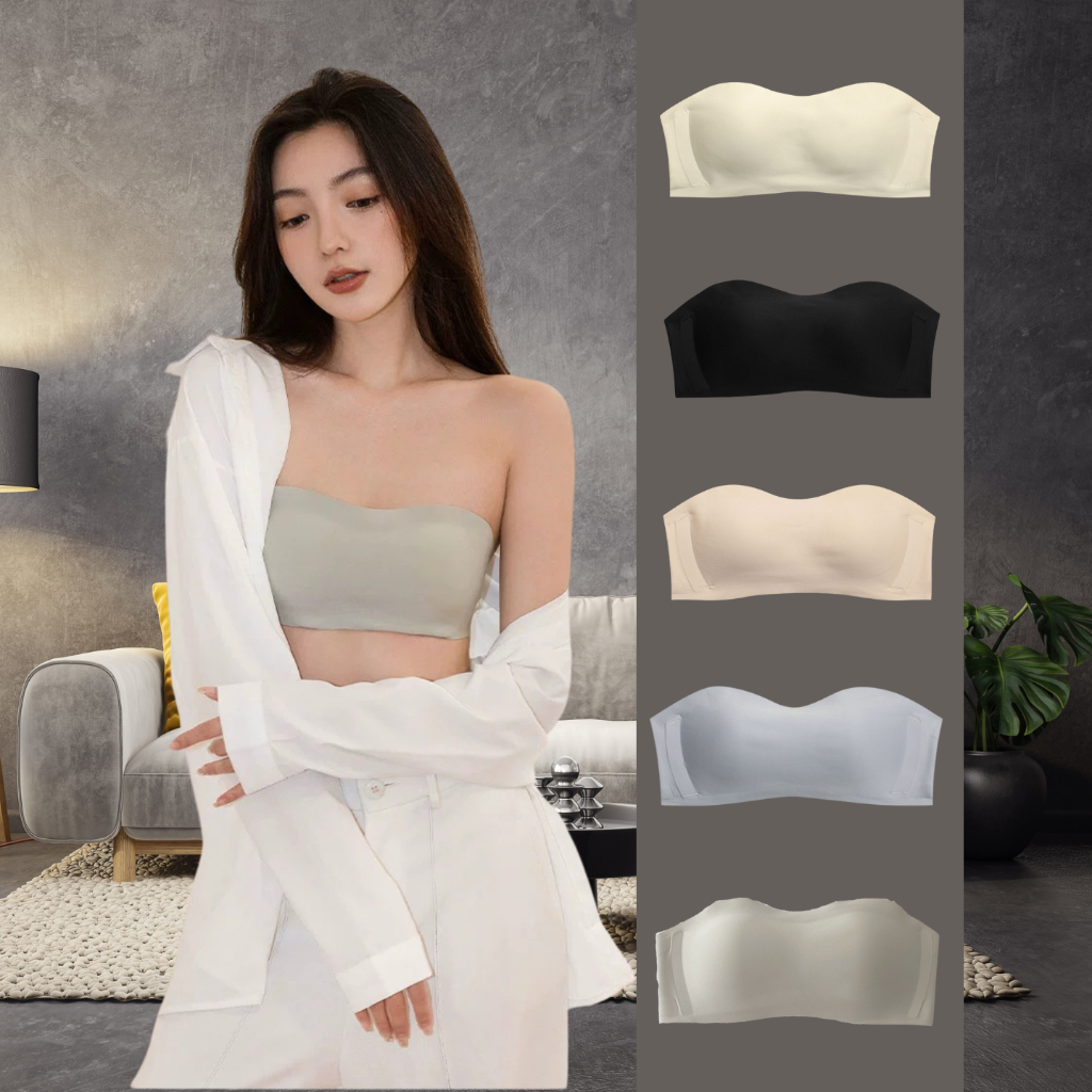เสื้อชุดชั้นในสตรี  สวมใส่เป็นบราได้  B-118  ช่วยยกกระชับทรวงอก แถมฟรีสายเสื้อใน เนื้อผ้านุ่มใส่สบาย