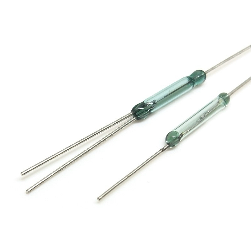 Reed Switch สวิตช์ควบคุมแม่เหล็กปกติเปิดและปิดตามปกติสามขาประเภทการแปลง Reed Switch 2.5/2.54*14 มม.ขนาดเล็ก