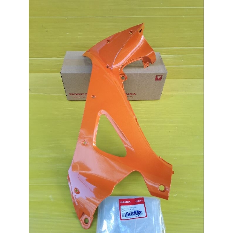 บังลมในข้างซ้ายสีส้มเวฟ125Rแท้เบิกศูนย์Honda64450-KPH-650ZG