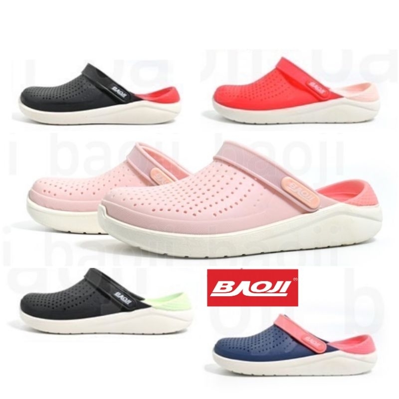 รองเท้าสวมหัวโต หนานุ่มสบายเท้า ทนทานไม่ลื่น BAOJI เบาจิ BO37-808 BO37-809 Size 37-41