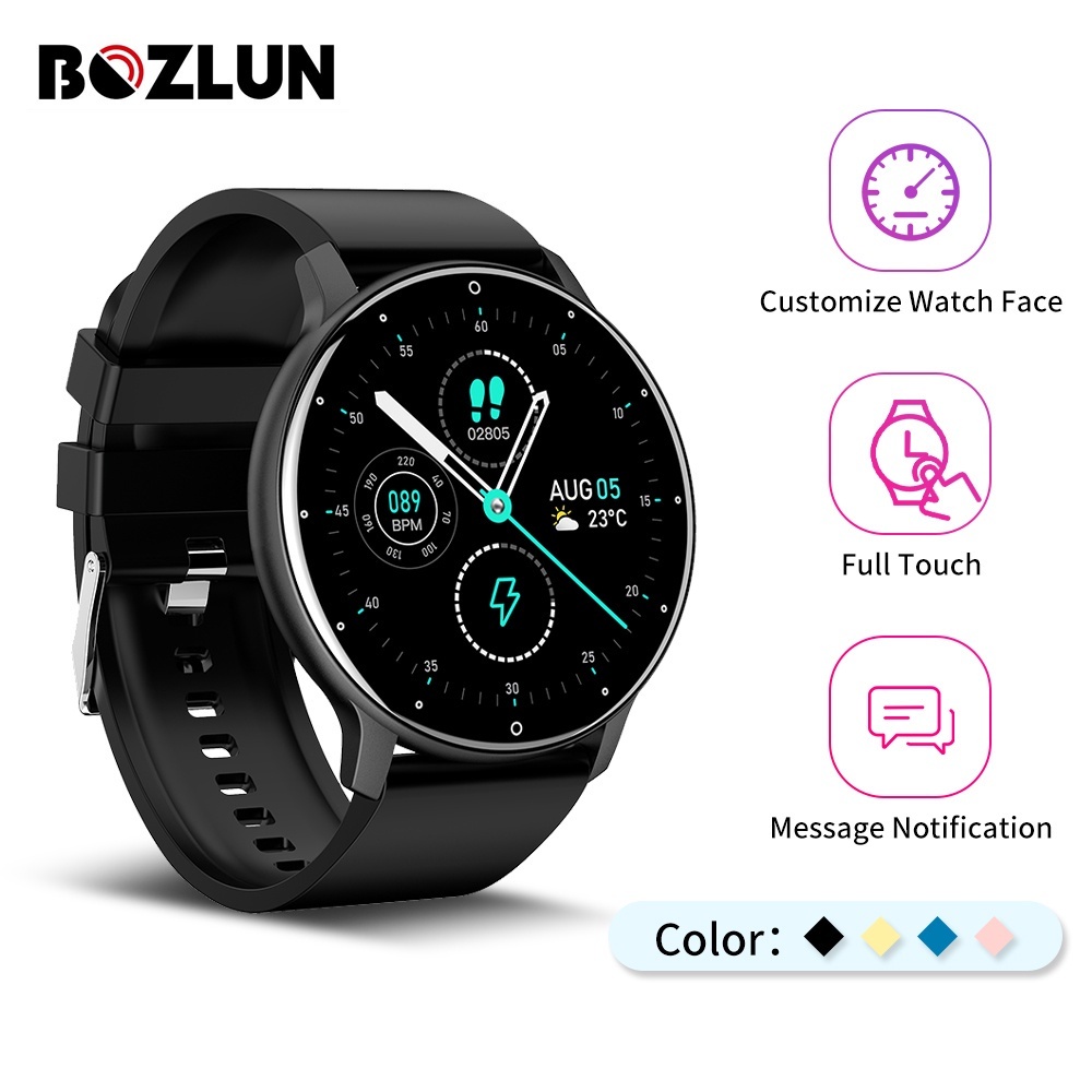 BOZLUN รุ่น ZL02 Smart Watch นาฬิกาข้อมือสมาร์ทวอทช์ หน้าจอ 1.28 นิ้ว เชื่อมต่อบลูทูธ กันน้ำ