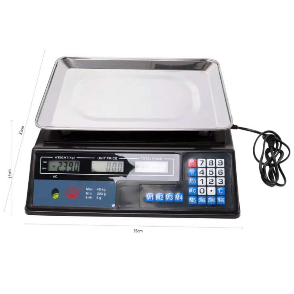 ตาชั่งดิจิตอล40kg หน้าจอแสดงผล LED ทั้ง2ด้าน ช่วงการชั่ง 1g-40kg ความแม่นยำ 0.01G เก็บแบตยาวนาน เครื่องชั่งอิเล็กทรอนิก - รูปที่ 3
