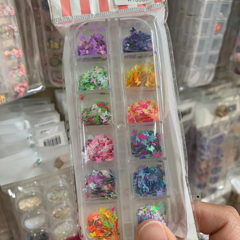 กลิตเตอร์ อะไหล่ติดเล็บ กลิตเตอร์ผงติดเล็บ เฟลค กลิตเตอร์ glitter nail - รูปที่ 5