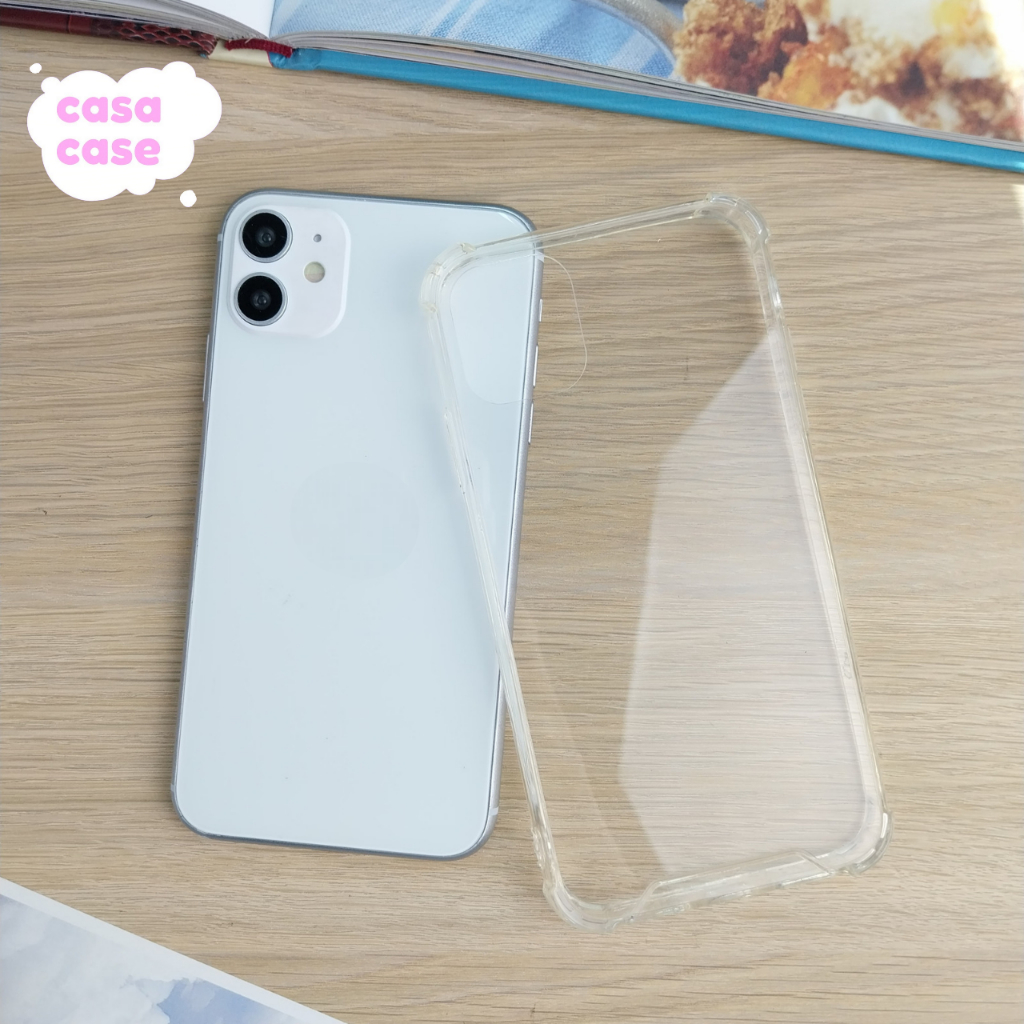 เคสใส สำหรับ iP ขอบนิ่มหลังแข็ง (TPU + PC ) เคสกันกระแทก 15 Pro Max 14 13 11 12 Pro Max 14 13 12 15 Pro X 14 15 plus