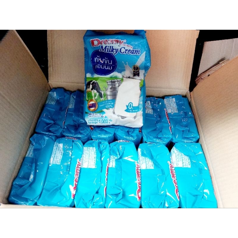 ดรีมมี่มิลค์กี้ครีม หัวนมผงขนาด1000กรัม1ลัง(12ถุง)