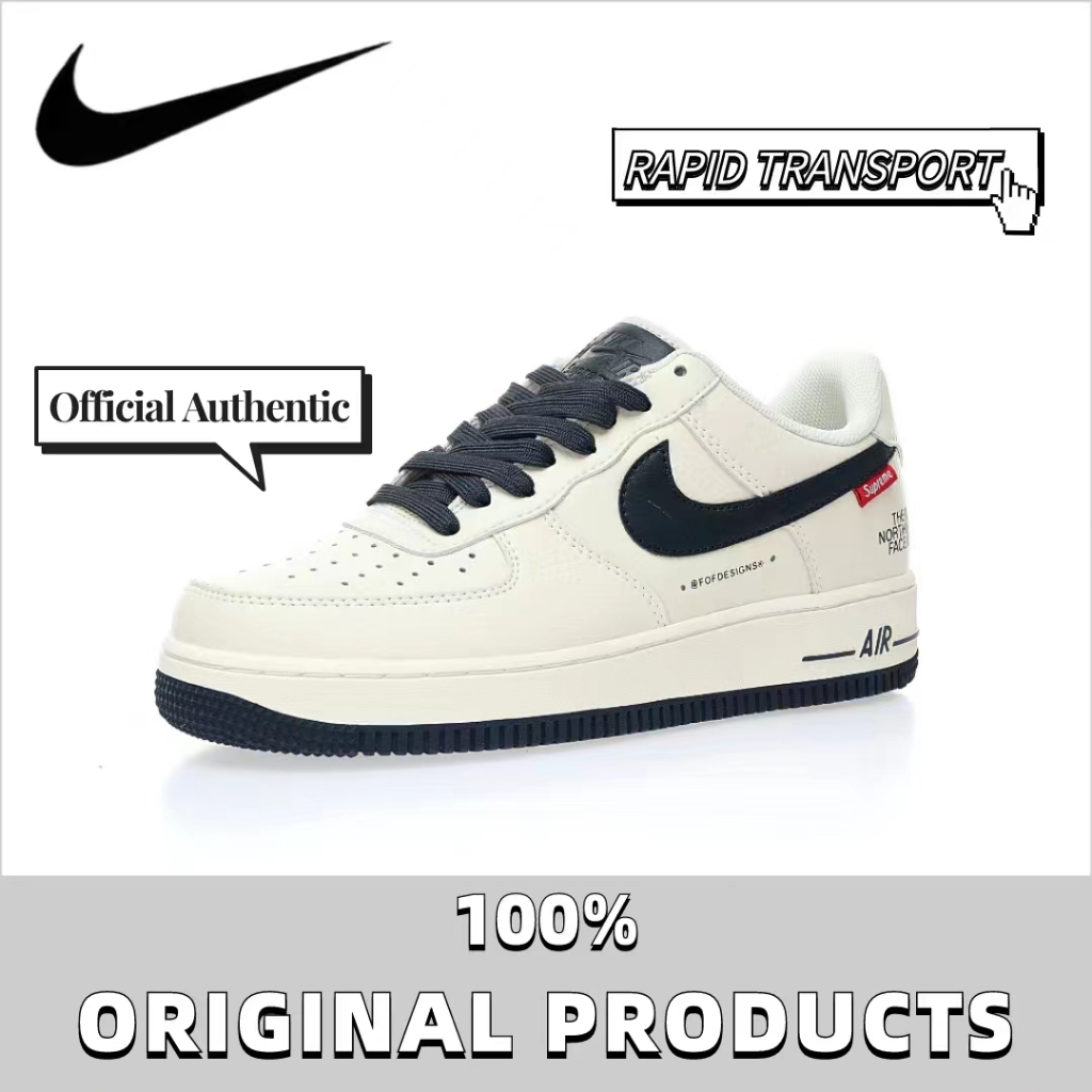 The North Face x Supreme x Nike Air Force 1 07 Low"Supreme" องเท้าผ้าใบ รองเท้า nike