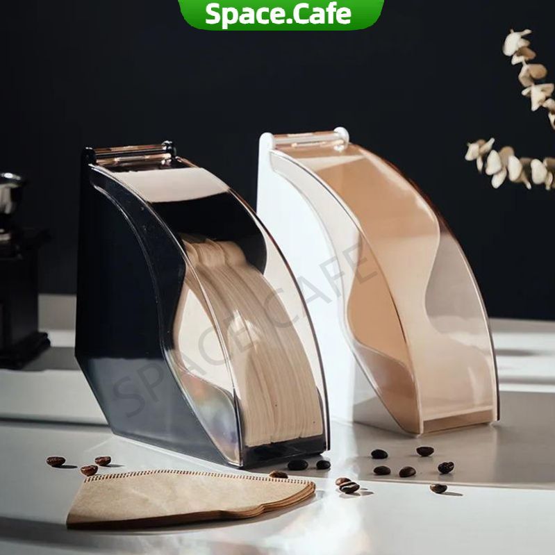 [Space.Cafe]กล่องใส่กระดาษดริปกาแฟ วัสดุเรซิน มีให้เลือก 2สี Coffee Filter Box