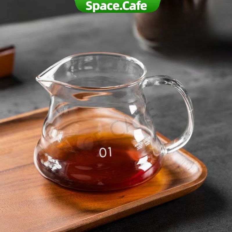 [Space.Cafe]เหยือกดริปกาแฟ 400ml/600ml มีให้เลือก 2ขนาด Coffee Server
